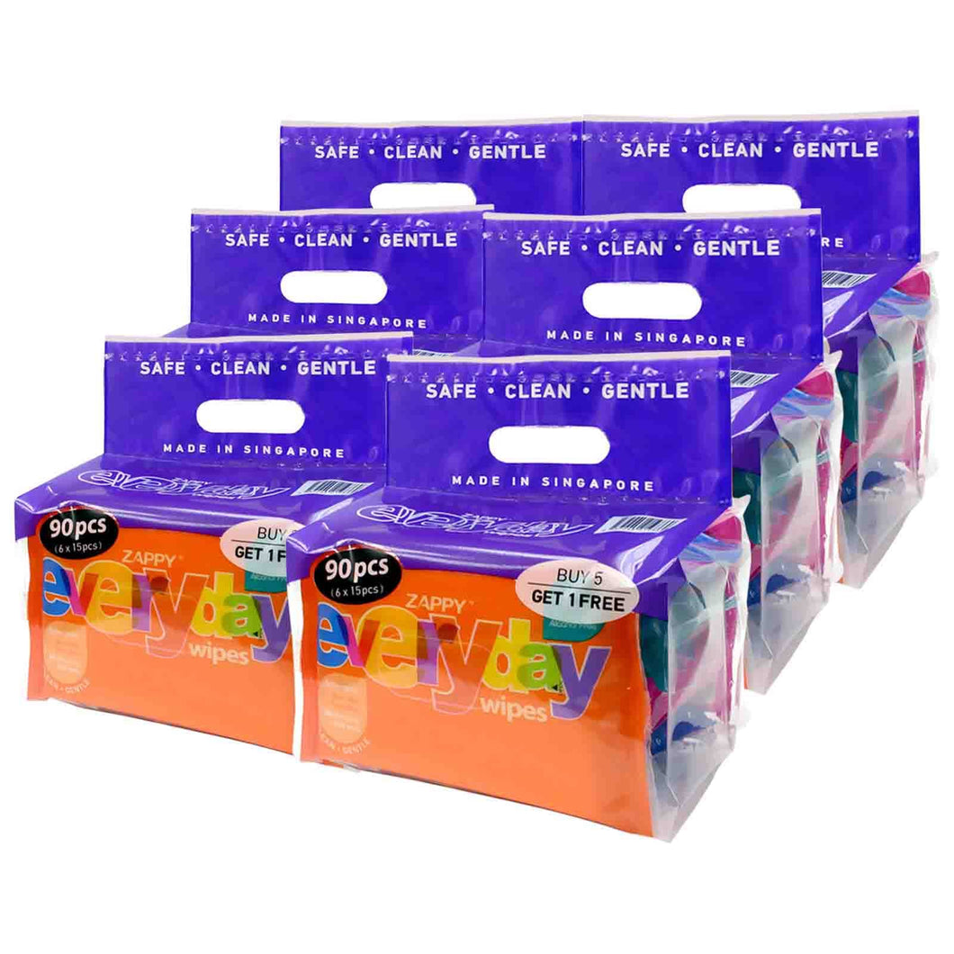 Zappy Everyday Wipes (36x packets of 15 sheets each)